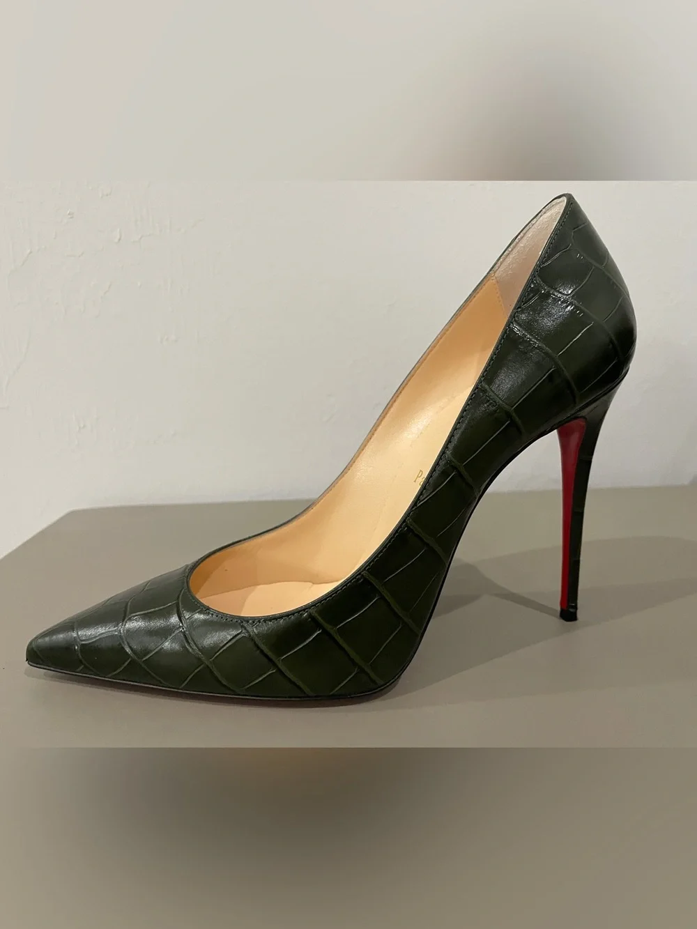 Green Christian Louboutin Kate 100 size 39